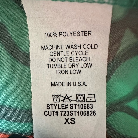 Periwinkle NWT Georgie Double Ruffle Floral Top Womens Sz XS Boho Resort Wear - Picture 7 of 7